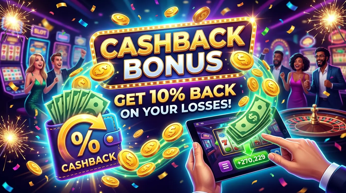 Slotocash casino cashback bonus